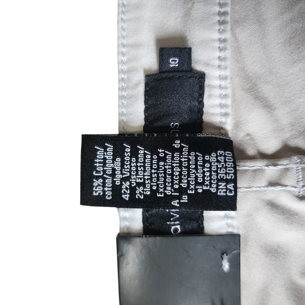 CALVIN KLEIN Women's light grey skinny jeans, size 10, cotton, mid rise, NWT - Picture 6 of 7